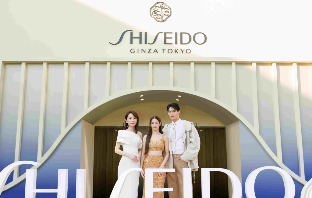 SHISEIDO Nữ diễn viên Đài Loan Kha Giai Yến (Alice Ko), Nữ diễn viên/ca sĩ Violette Wautier và Nam diễn viên Win Metawin.