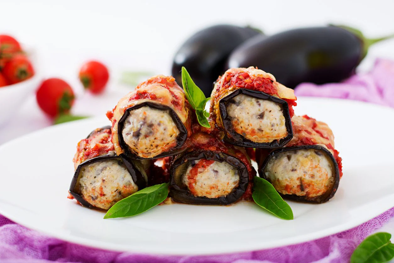Chicken eggplant rolls healthy