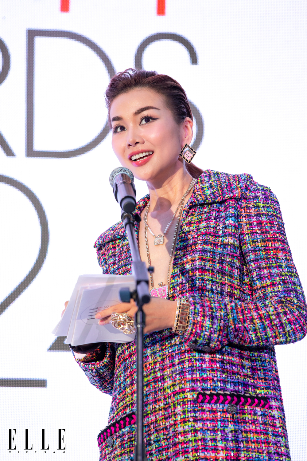 thanh hằng tại elle beauty awards