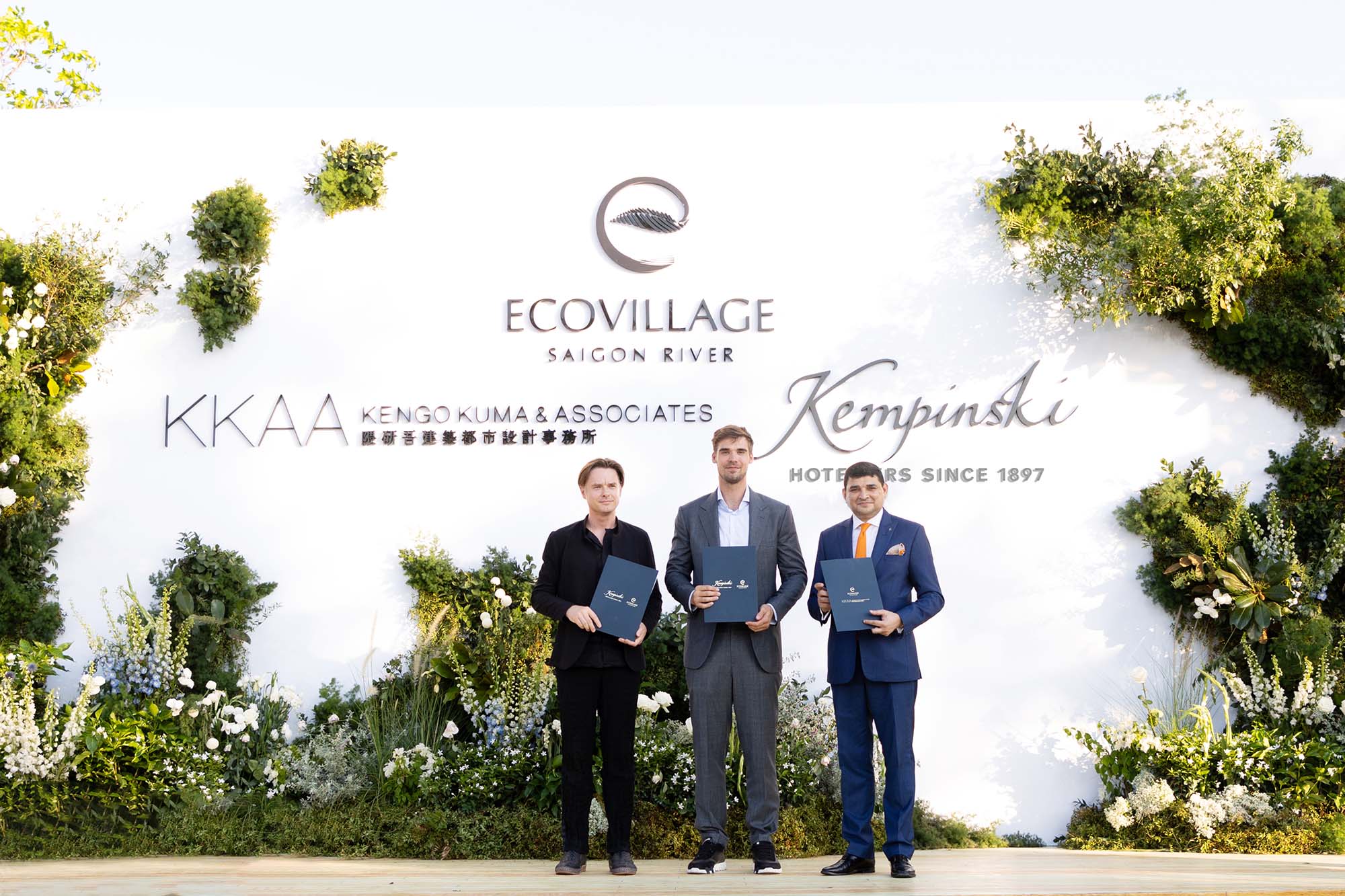đại diện ecopark cung đại diện khách sạn kempinski và kengo kuma