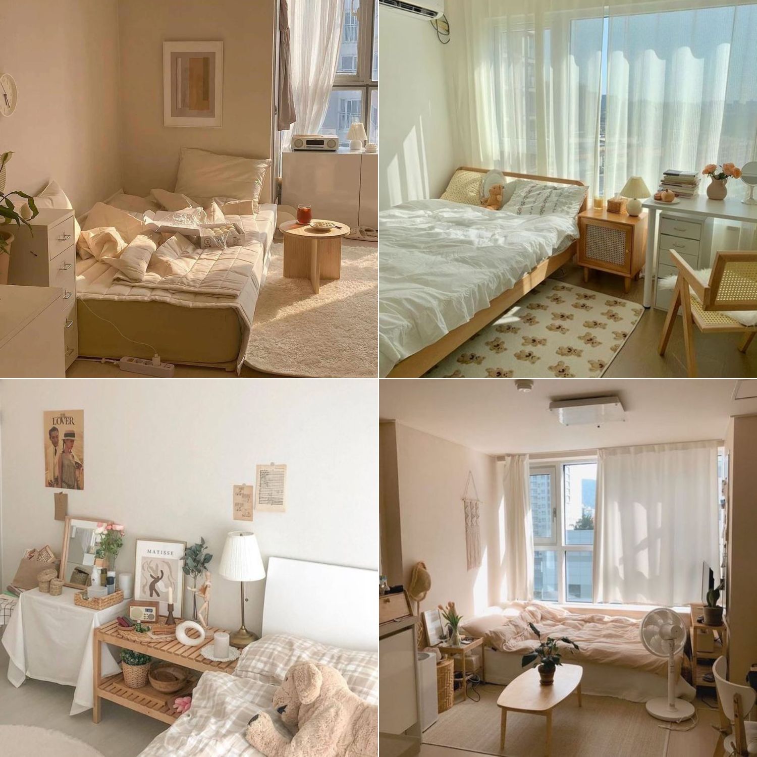 trang trí phòng theo hơi hướm hàn quốc