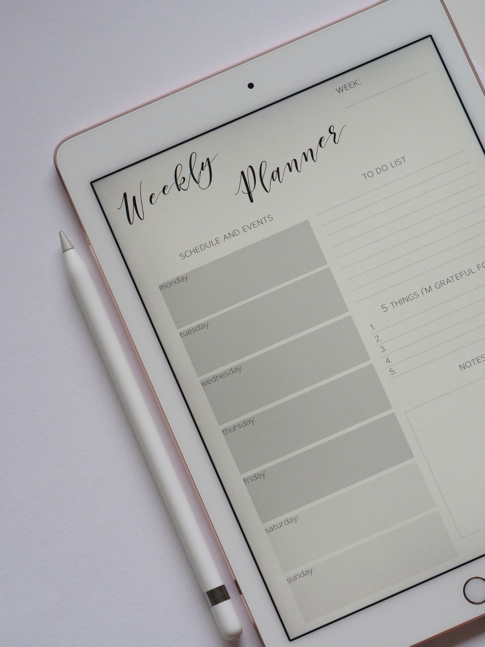 lập kế hoạch trên ipad