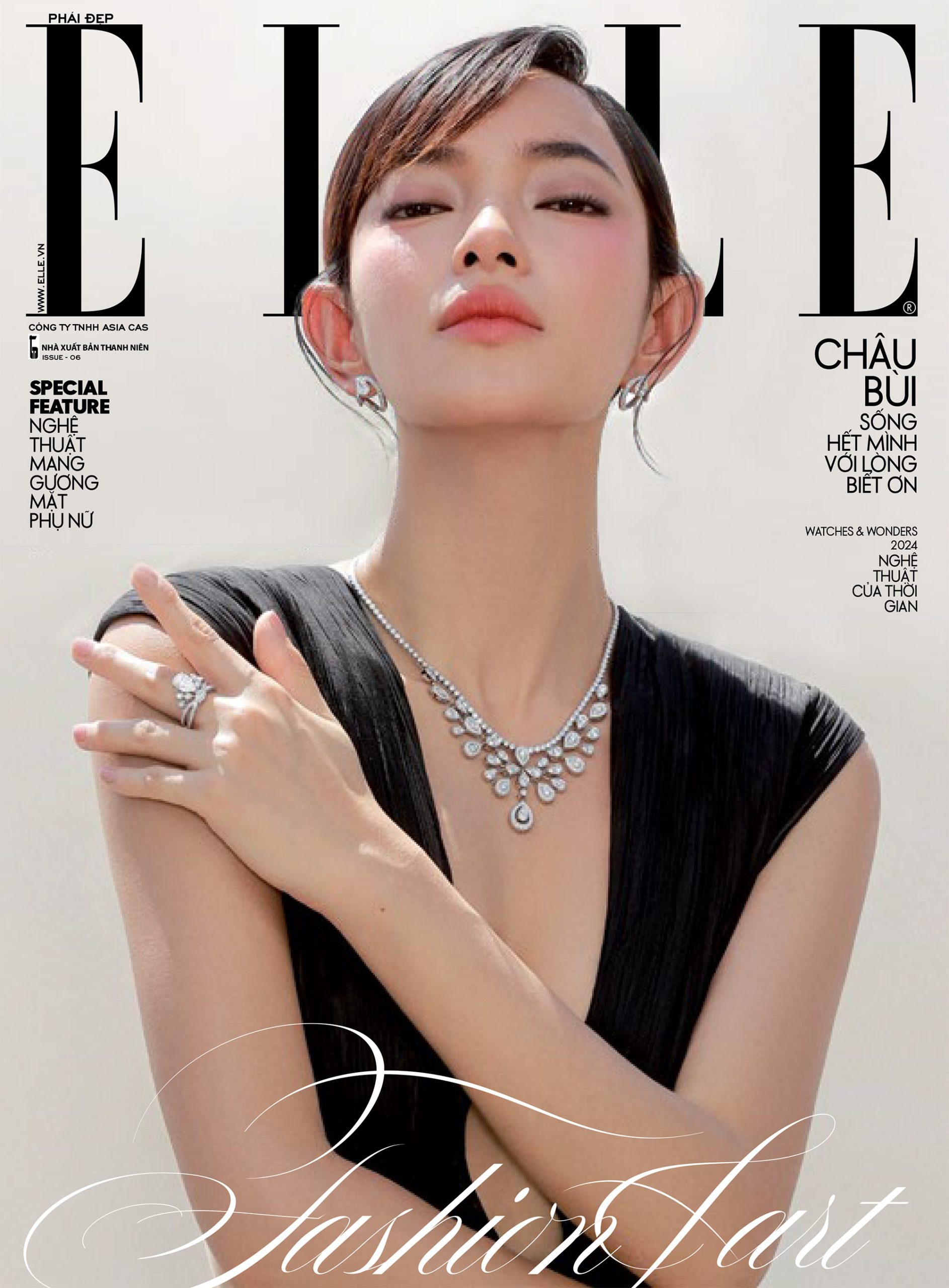 elle việt nam gương mặt trang bìa châu bùi