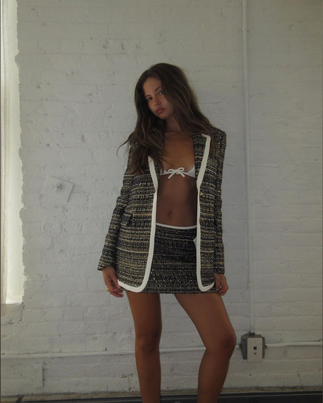 rubylyn_ đồ lót với blazer