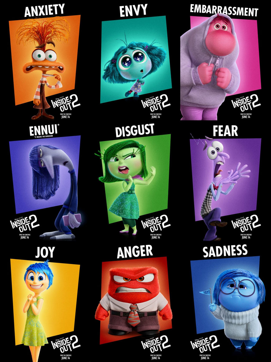 Những cảm xúc mới trong Inside Out 2