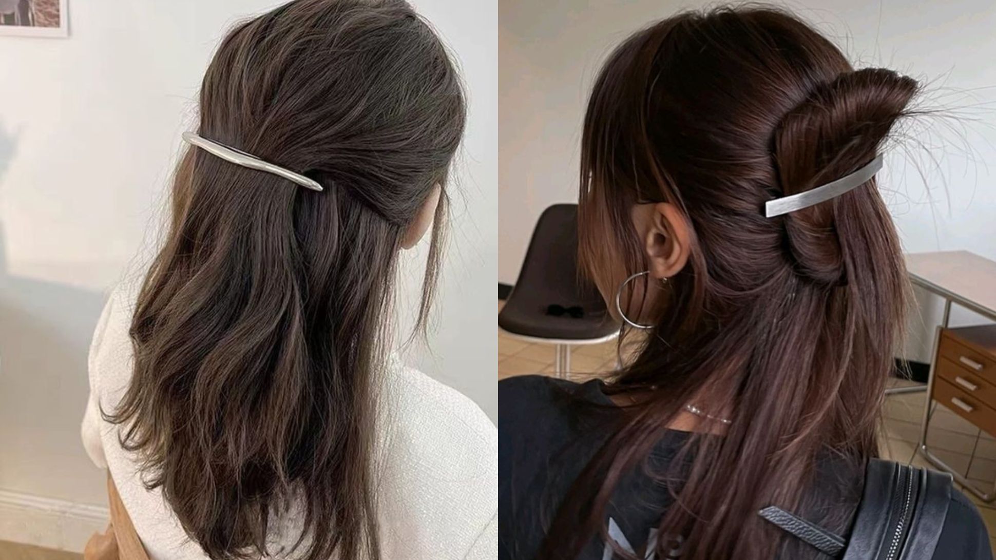 kẹp tóc bạc