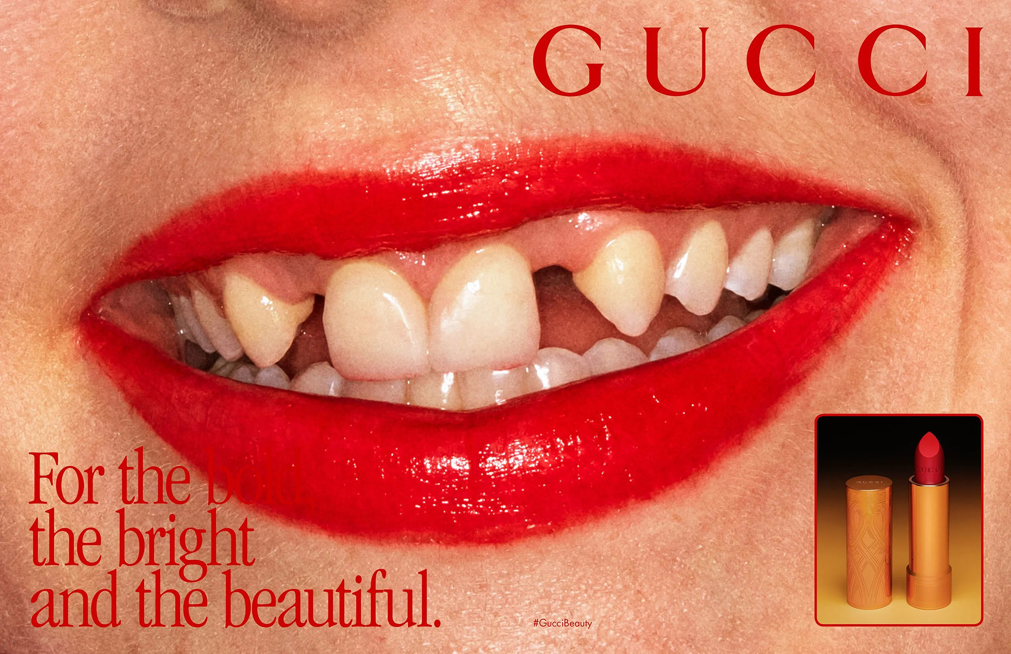 răng miệng chiến dịch của gucci