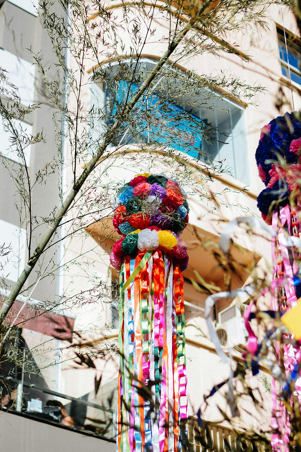 quả cầu giấy fukinagashi lễ hội tanabata thất tịch nhật bản