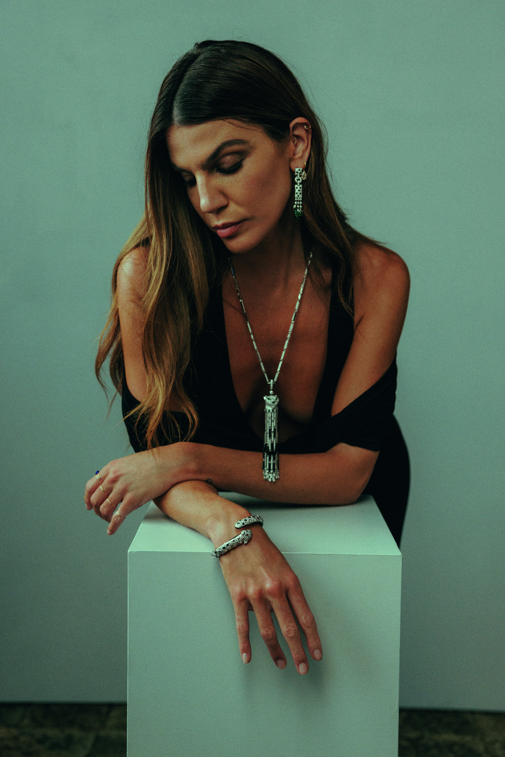 Bianca Brandolini dây chuyền cartier