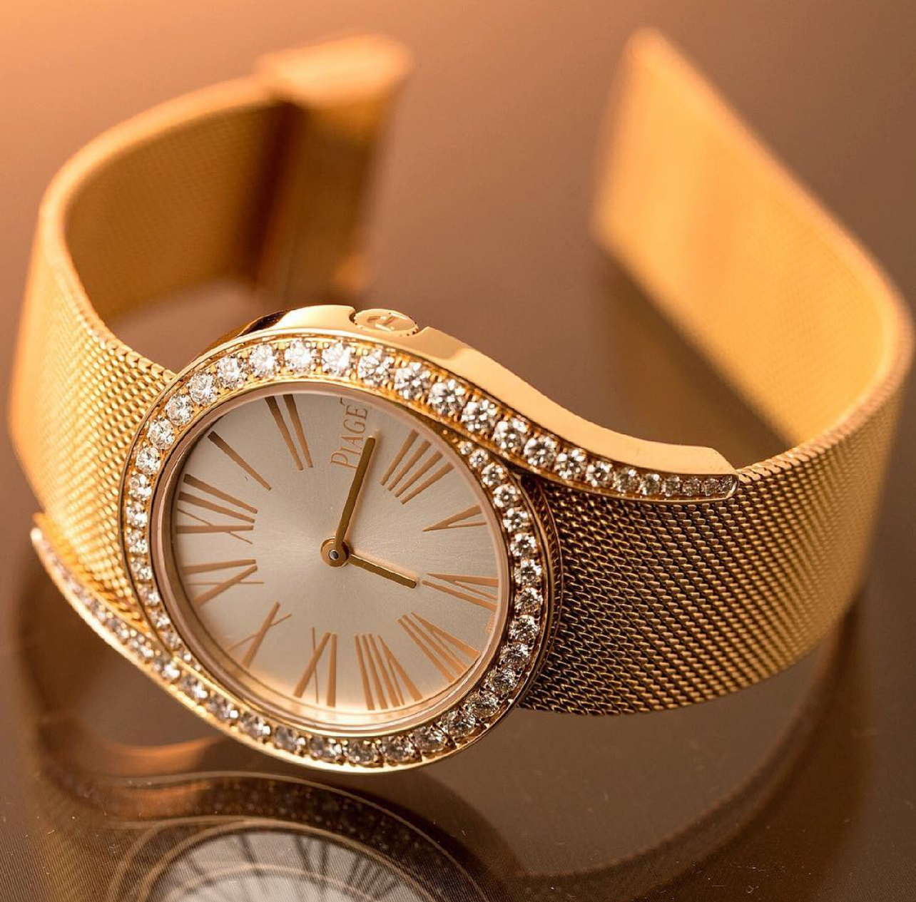 đồng hồ piaget limelight gala bản vàng dây mesh