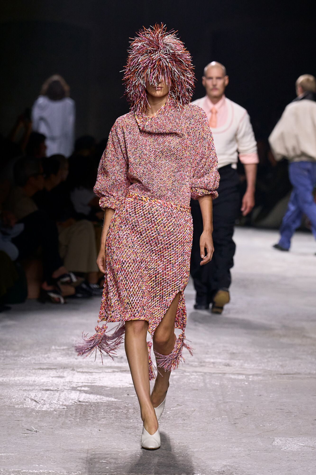 Bottega Veneta váy đầm hồng