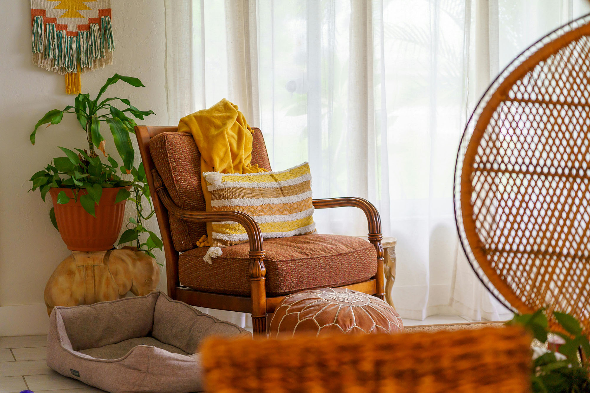 gối đệm theo phong cách boho