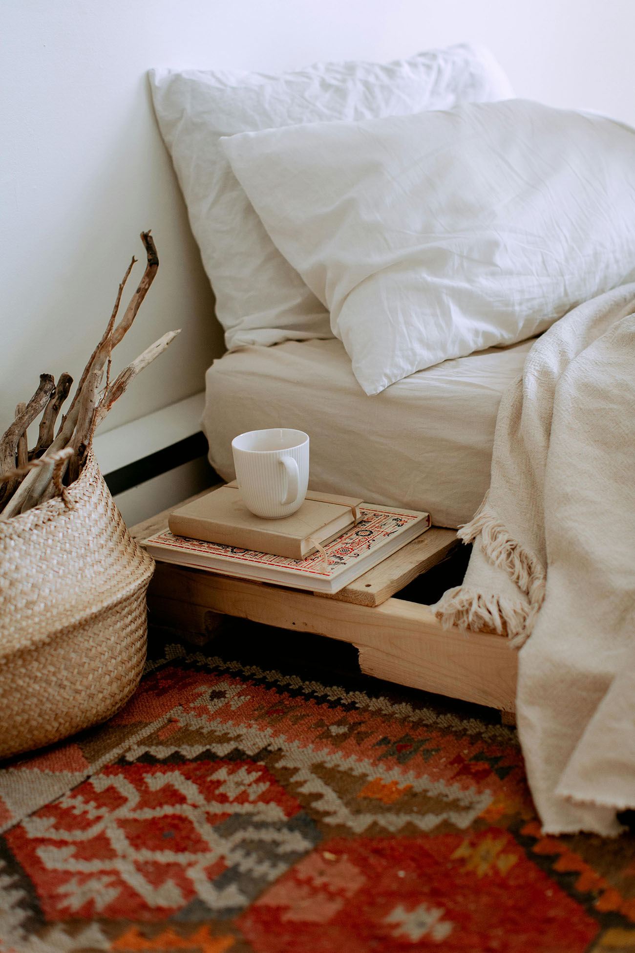 thảm trải sàn phong cách boho