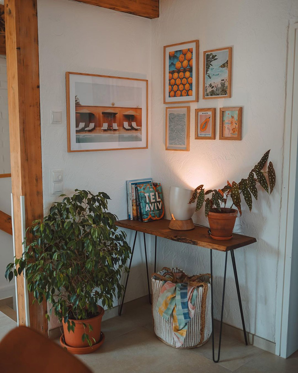 trang trí tường phong cách boho
