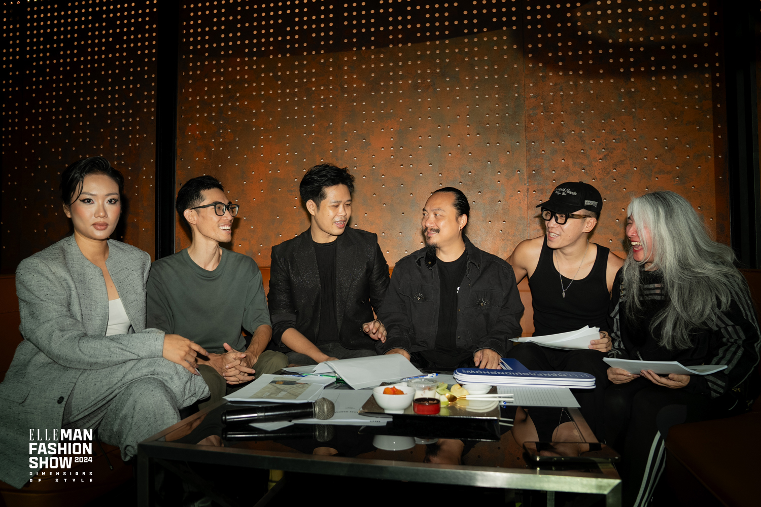 các nhà thiết kế elle man fashion show